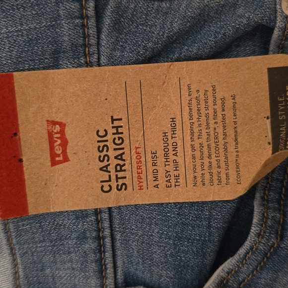 LEVI'S BRAND SIGNATURE WOMENS PLUS SIZE BLUE JEANS CLASSIC STRAIGHT FIT SIZE 22W - Picture 5 of 16